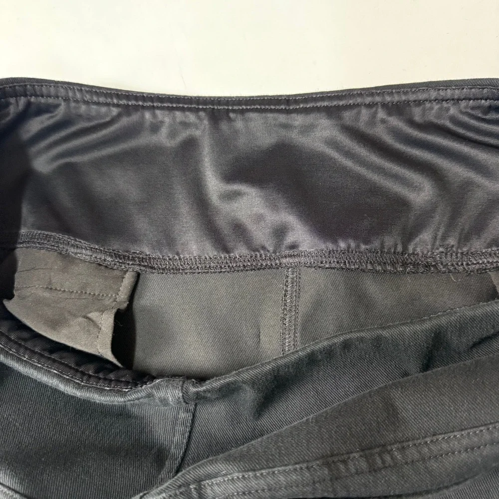 J Jill Wearever Pants Womens Large Black Straight Leg Pull On Stretch Twill